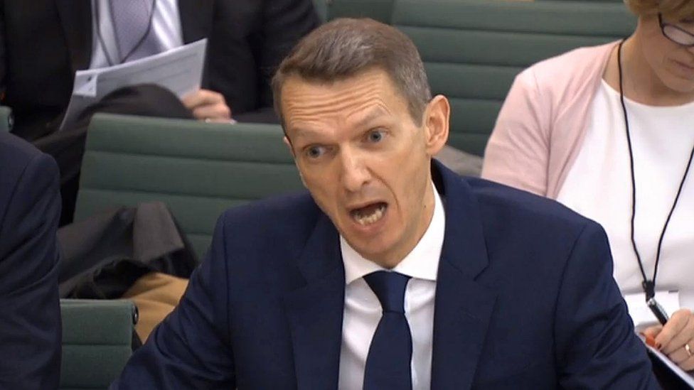 The chief economist at the Bank of England, Andy Haldane, gives evidence to the Treasury Select Committee