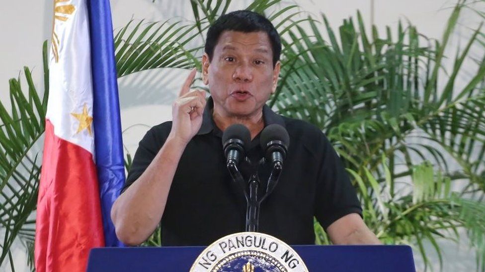 Mr Duterte in 2016