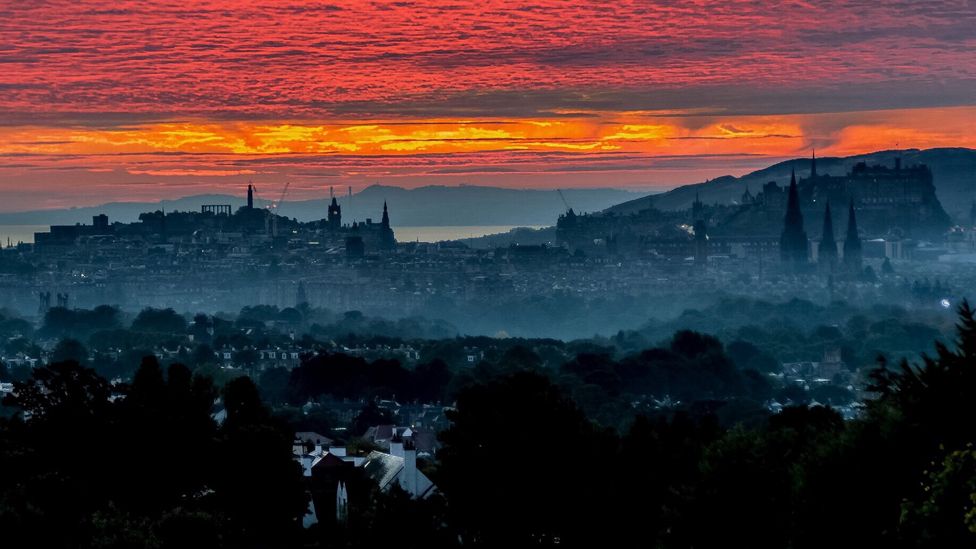 Sunrise over Edinburgh