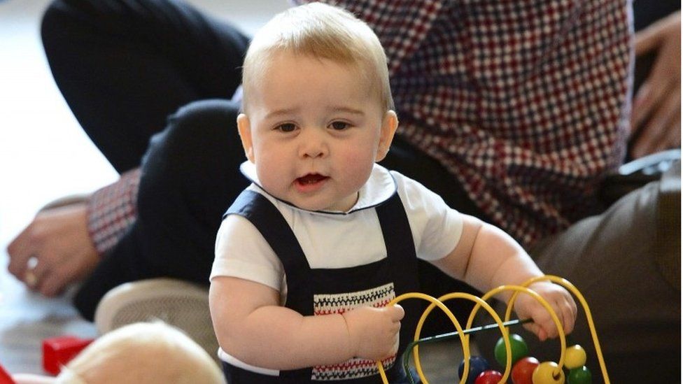 Prince George aged 8 months