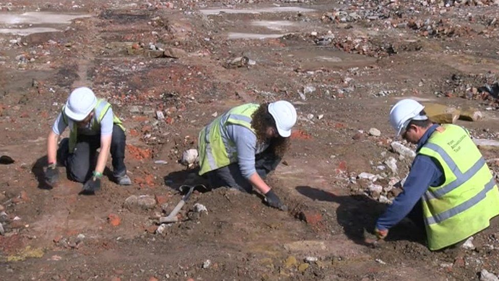 Archaeologists at Northallerton Prison
