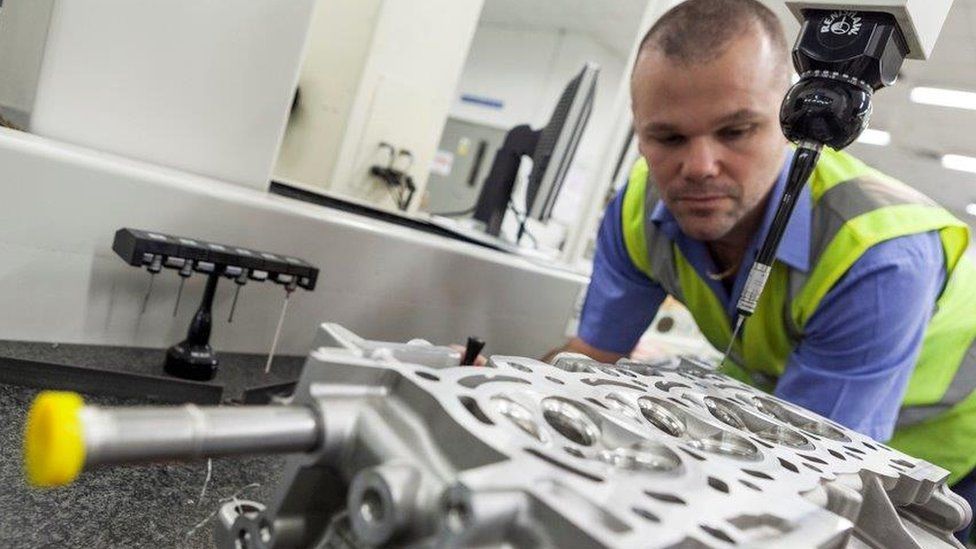 Worker at Toyota's Deeside factory