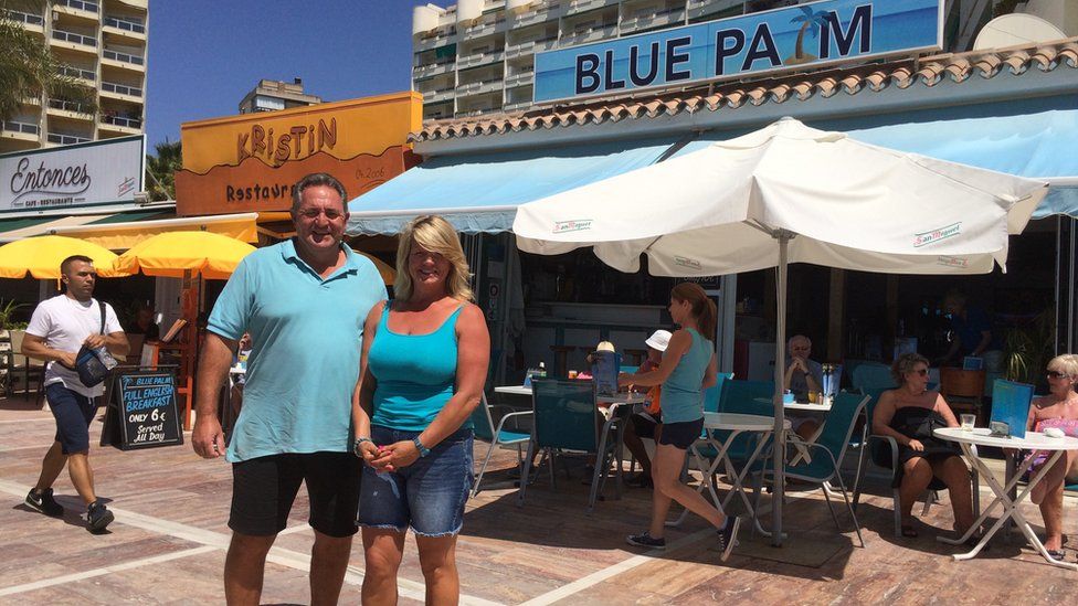 Ruth and Nigel Stevenson, owners of the Blue Palm cafe