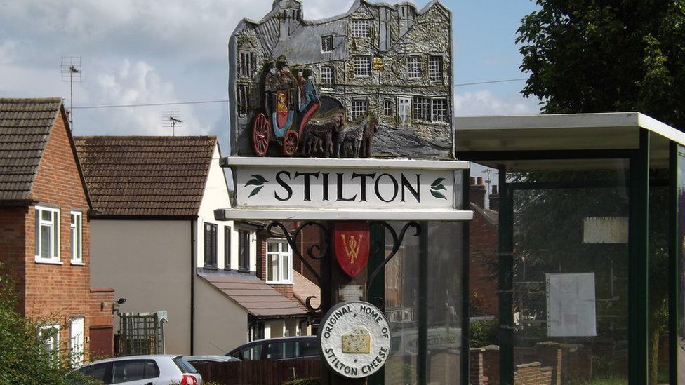 Stilton village sign