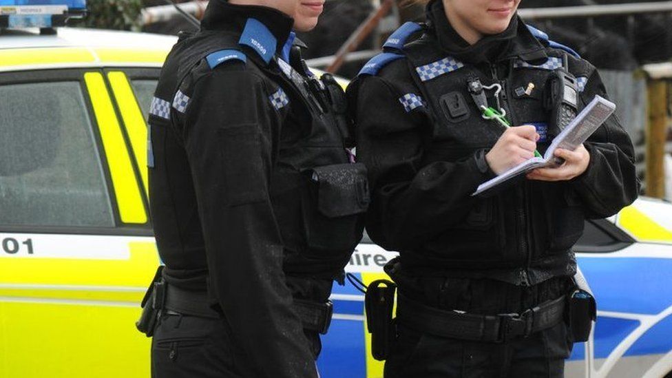 Hampshire Constabulary police officers
