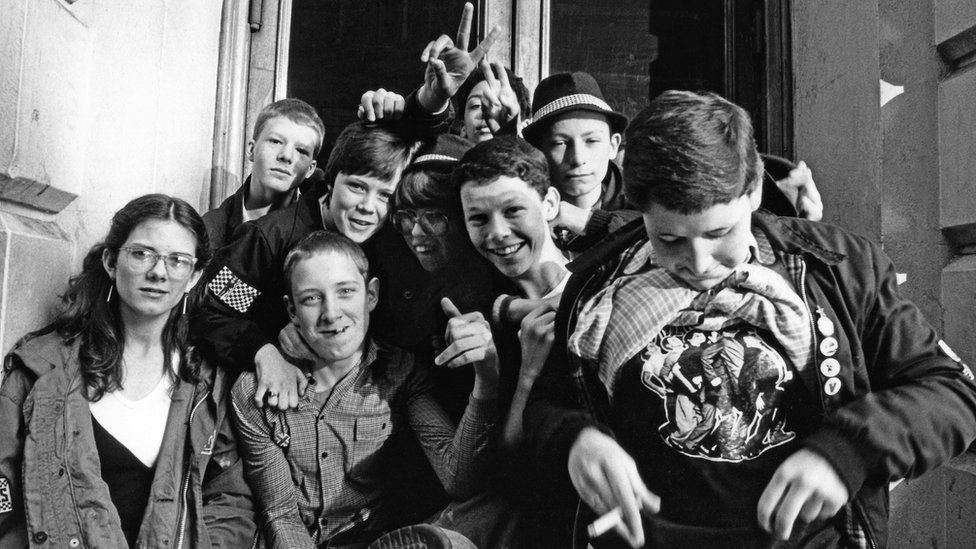 Young ska fans in Coventry in 1980