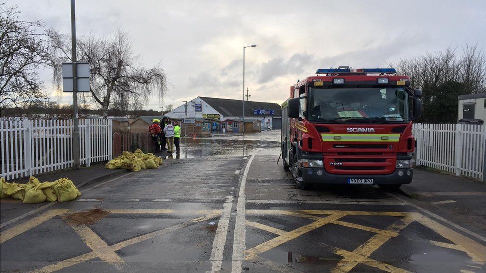 A fire engine in Snaith