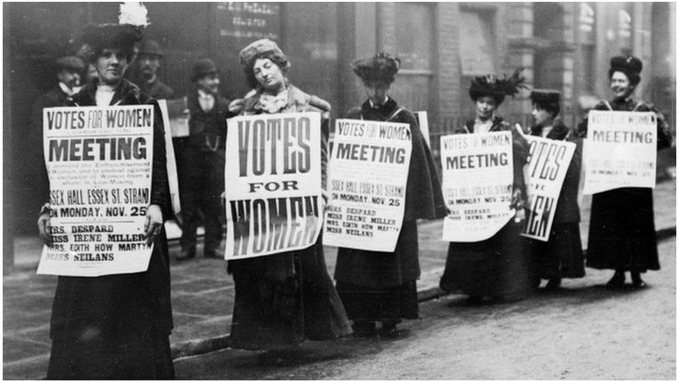 Female MPs from 86 countries mark 100 years of women's suffrage - BBC News