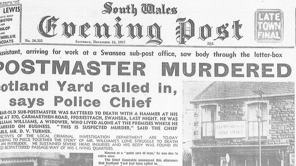 South Wales Evening Post front page