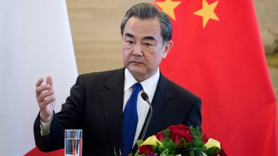 The Chinese Foreign Minister Wang Yi, 14 April 2017