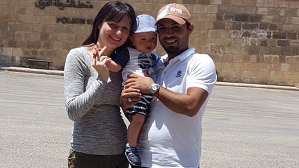 Toni Stew with her husband Mohamed El Faramawi and their son Ali