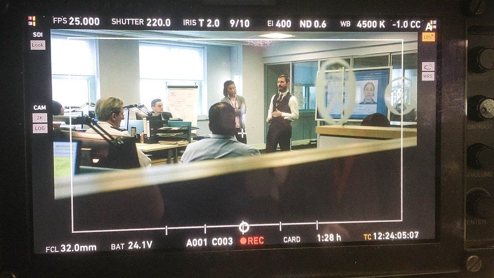 An image from the first day of filming Line of Duty's sixth series