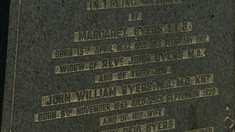 Margaret Byers grave