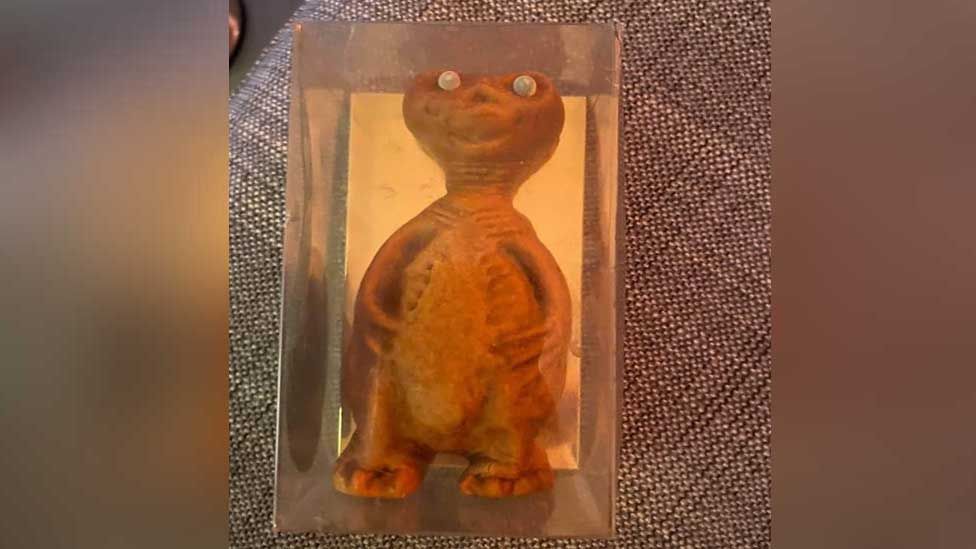 E.T. the Extra-Terrestrial marzipan model saved by St Albans family - BBC  News