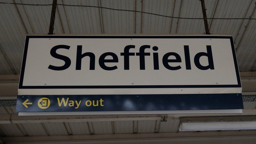 Sheffield station sign