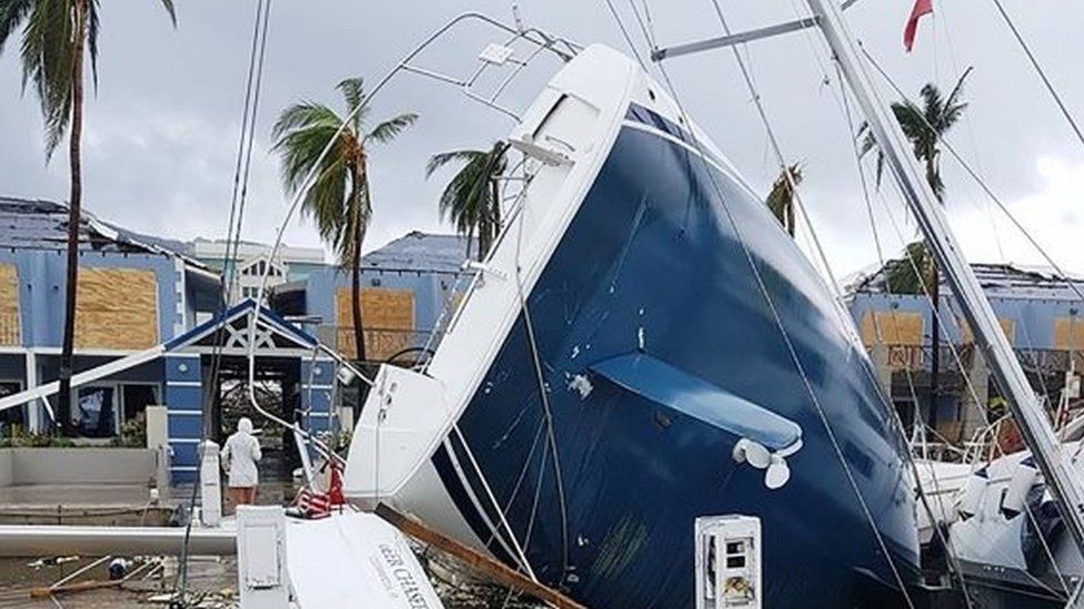 Hurricane Irma caused widespread damage on the British Virgin Island of Tortola