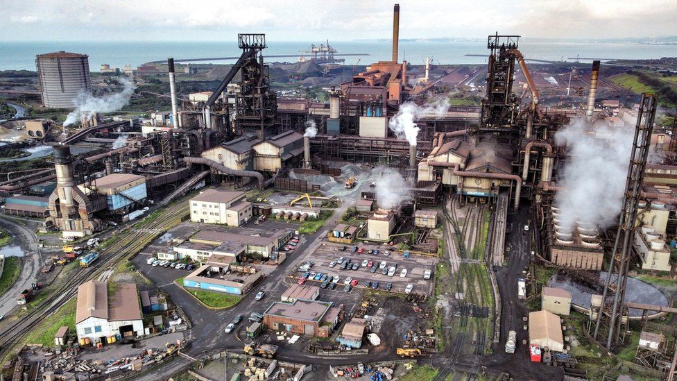 Tata's Port Talbot steelworks site