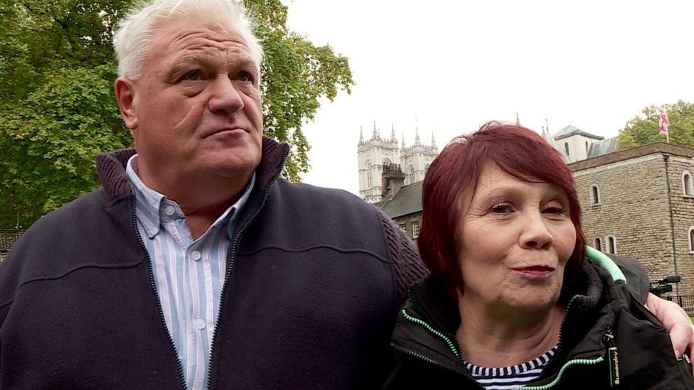 Peter and Stephanie Williams outside Parliament