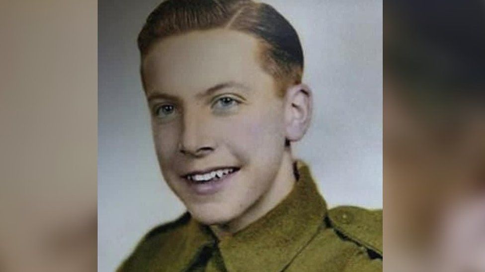 Portrait of young Mr Billinge in his uniform