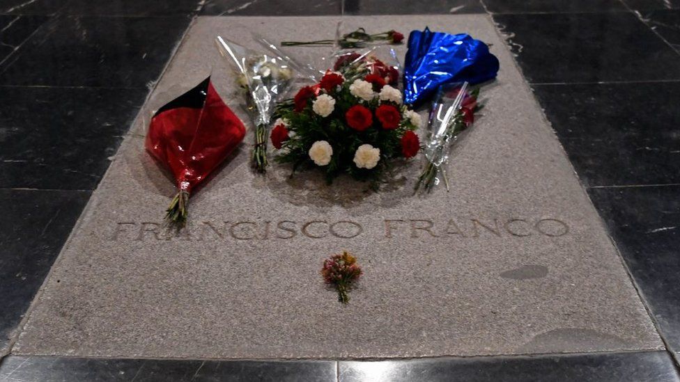 The grave of Spain's General Francisco Franco