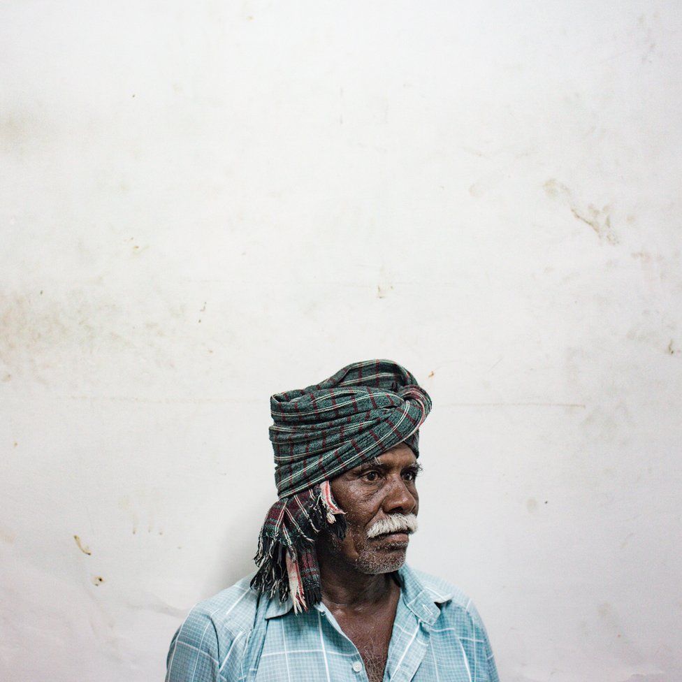 A portrait of Karpule, a farmer from Tamil Nadu