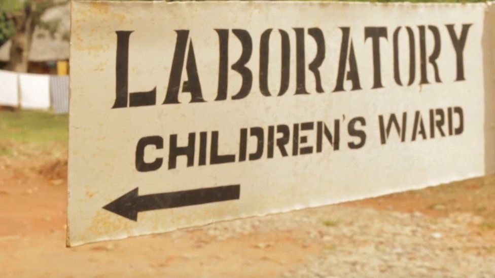 Children's ward sign