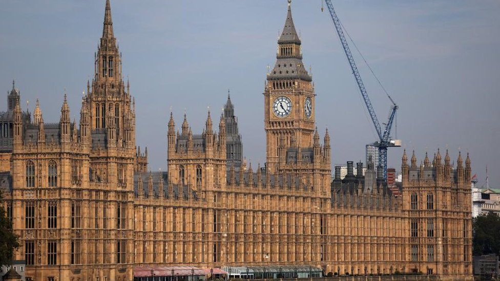 A view of the British Parliament in London