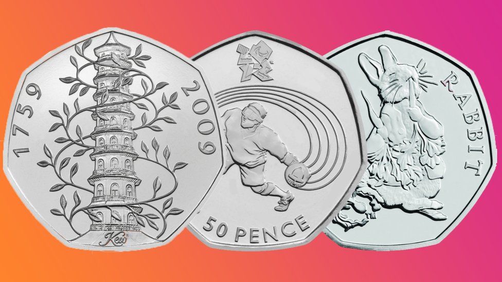 Rare coins: The Royal Mint has put out a list of the 50p designs