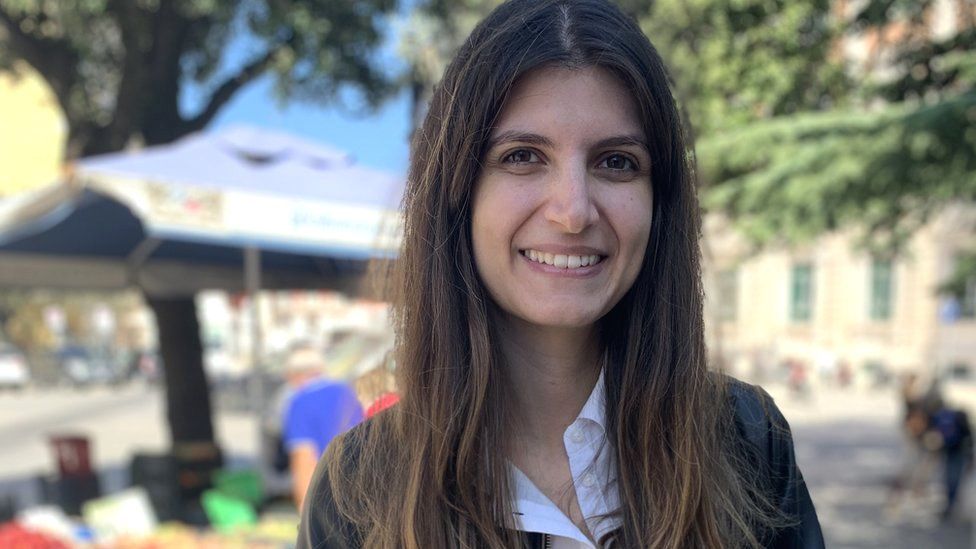 Caterina Cerroni, the youngest candidate in Italy's election
