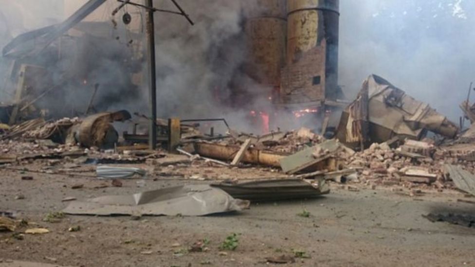 Bosley explosion: Four missing in Wood Flour Mills blast - BBC News