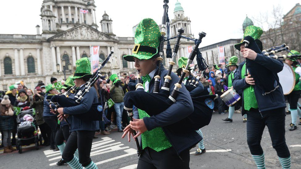 St Patrick's Day parade in Belfast
