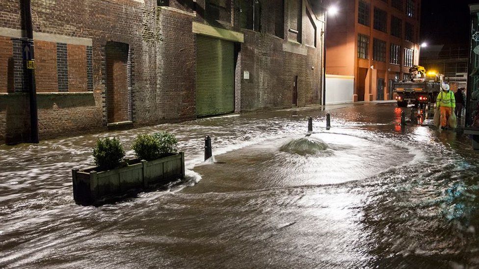 Flooding on Ipswich Waterfront, 2013