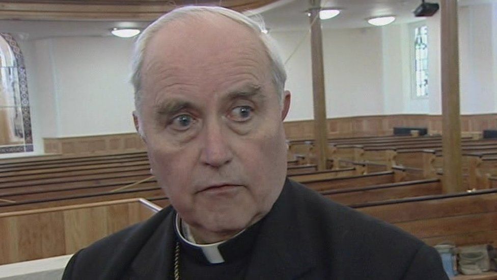 The former Catholic Bishop of Derry, Seamus Hegarty, filmed in 2011