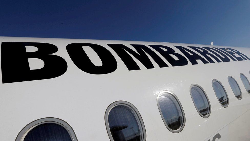 Bombardier plane