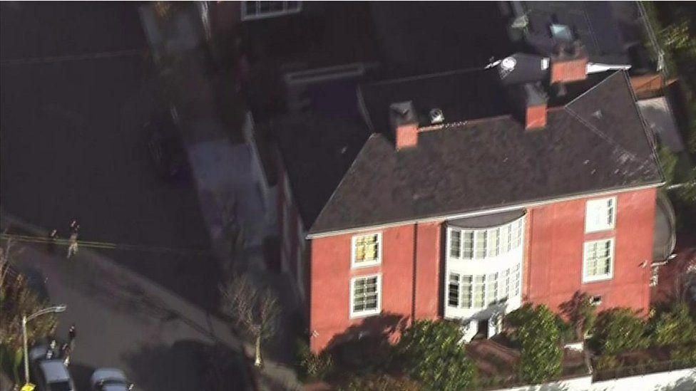Aerial video shows Pelosi home after attack