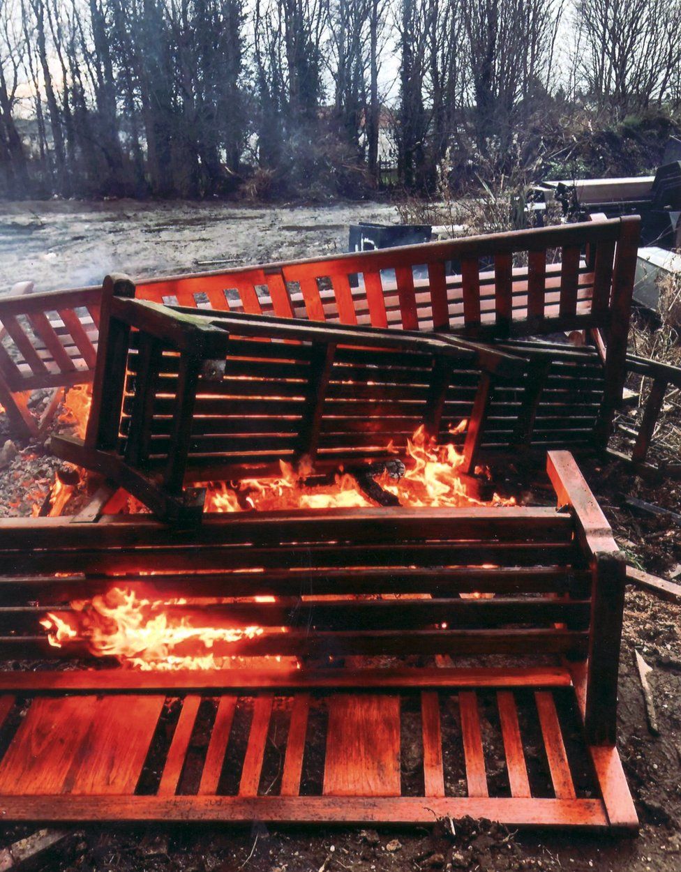 Burning benches