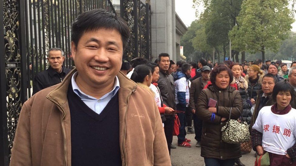 Picture of detained lawyer Xie Yang