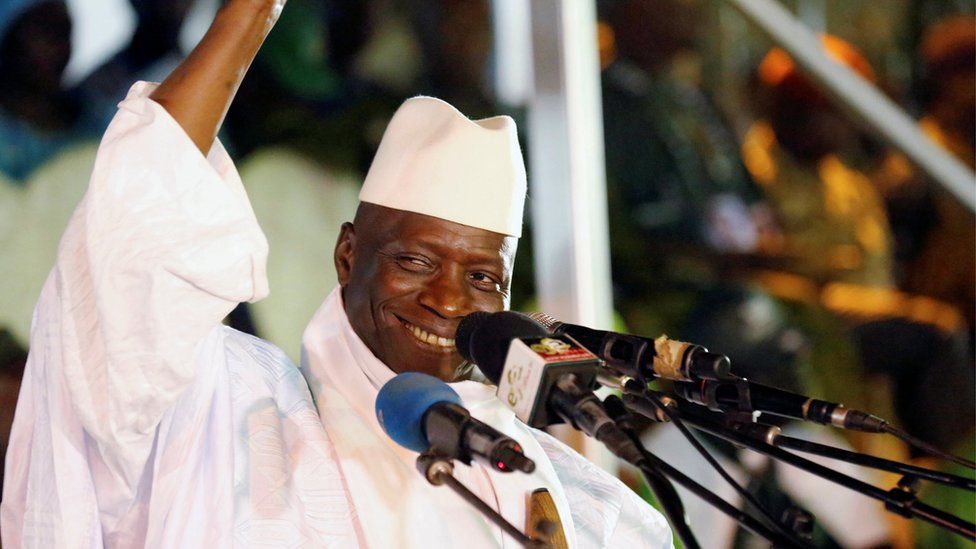 Gambia"s former President Yahya Jammeh, - November 2016