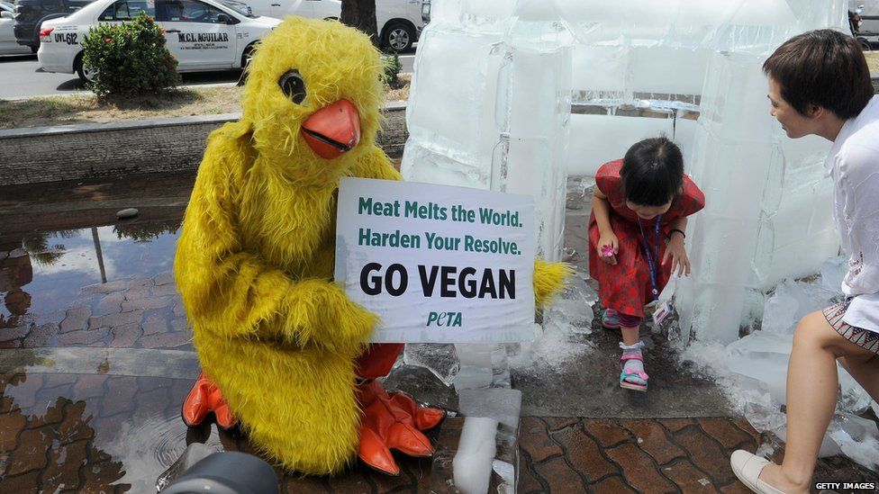 vegan protest