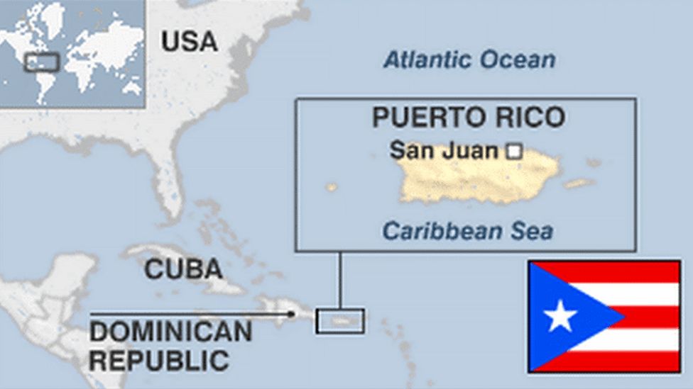 Map of Puerto Rico