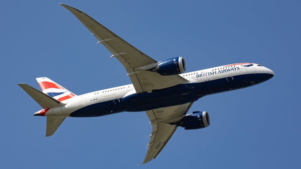 British Airways 787 plane