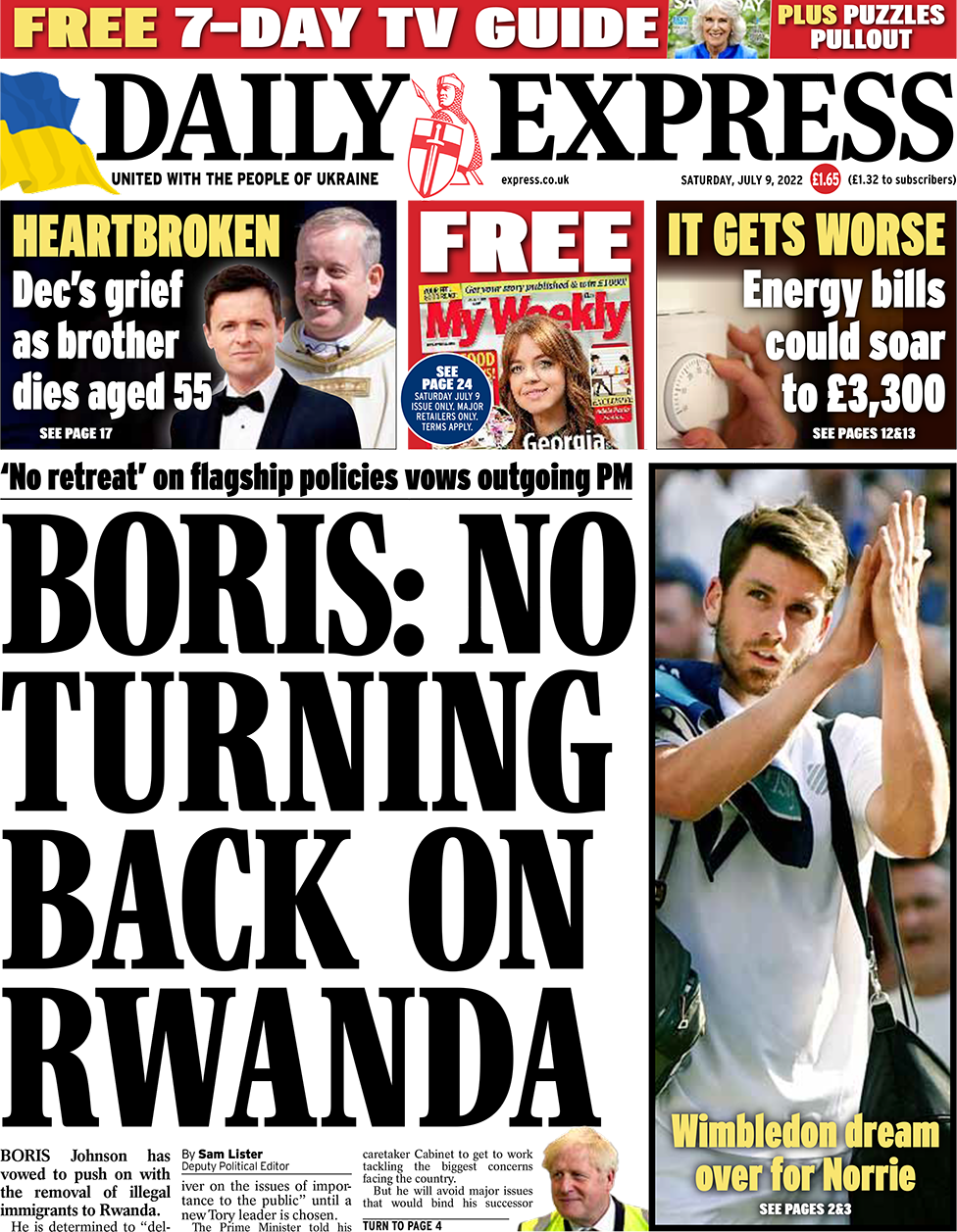 Daily Express front page