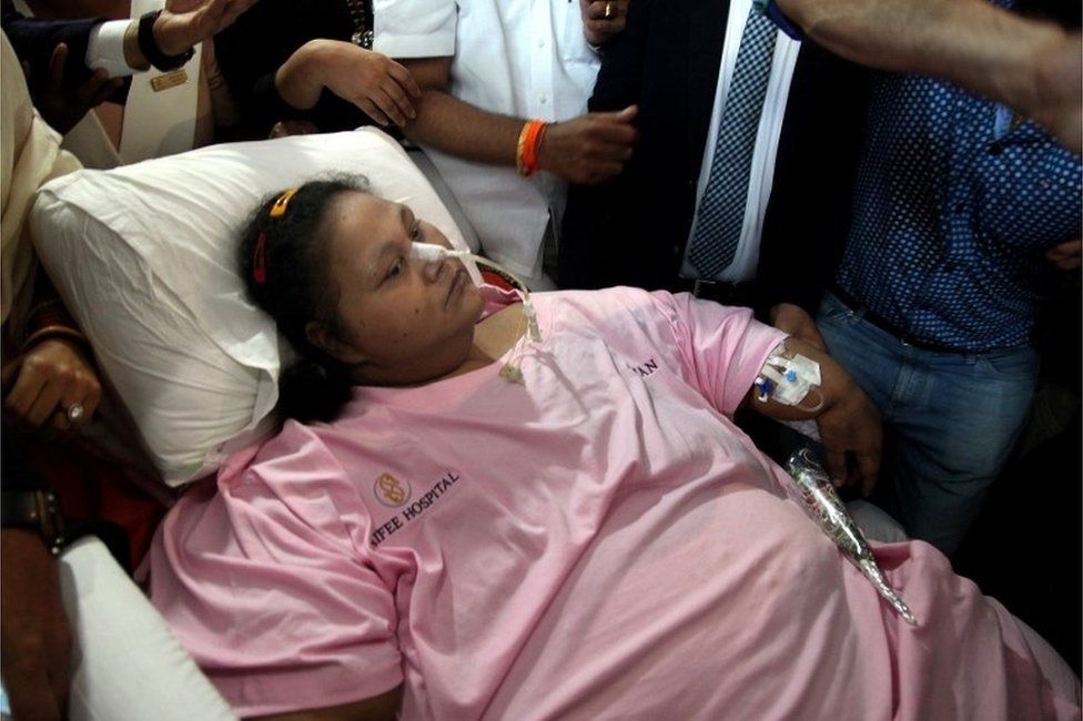 Heaviest Woman Admitted To Uae Hospital For Treatment Bbc News 