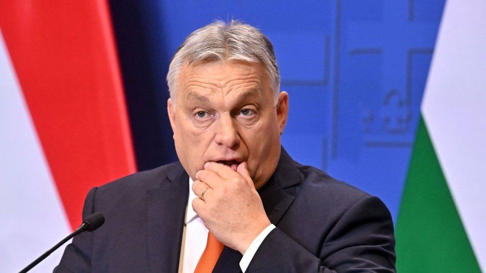 Image shows Viktor Orban
