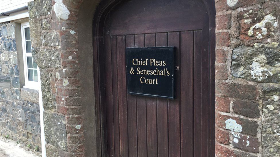 Door to Chief Pleas in Sark
