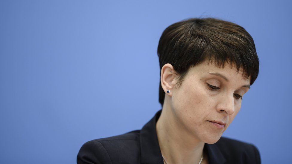 Frauke Petry after regional elections in North Rhine Westphalia in July