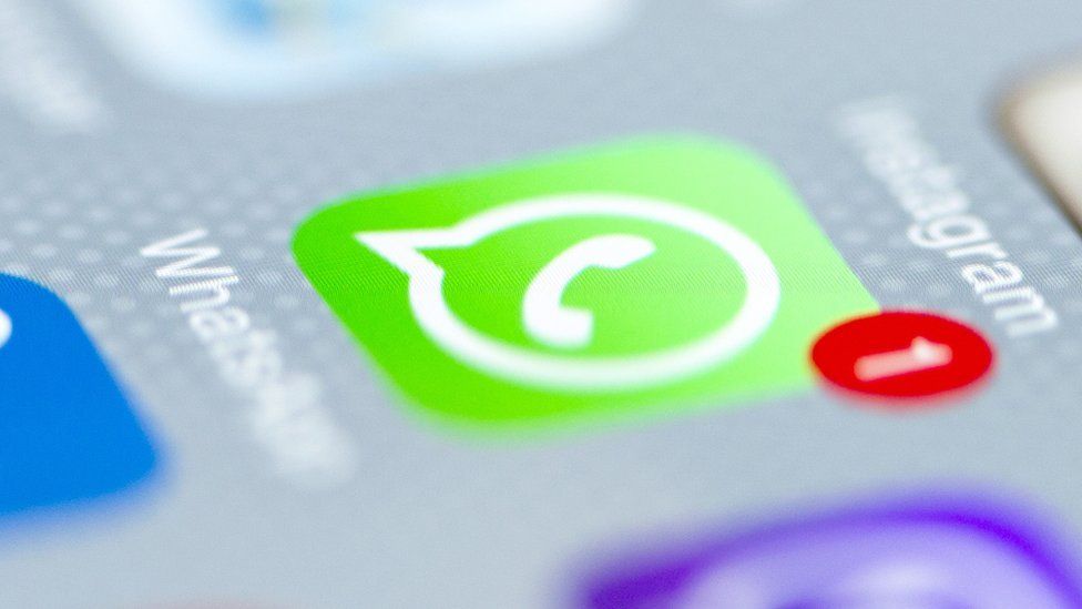 Whatsapp icon on phone