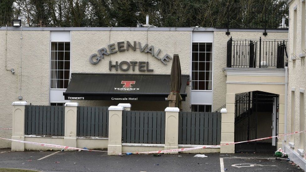 Scene at Greenvale Hotel, Cookstown, Monday 18 March 2019