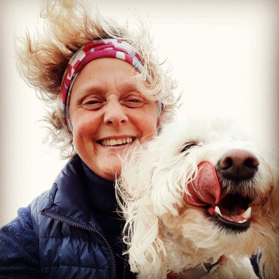 Heather Potten and her dog, Nellie