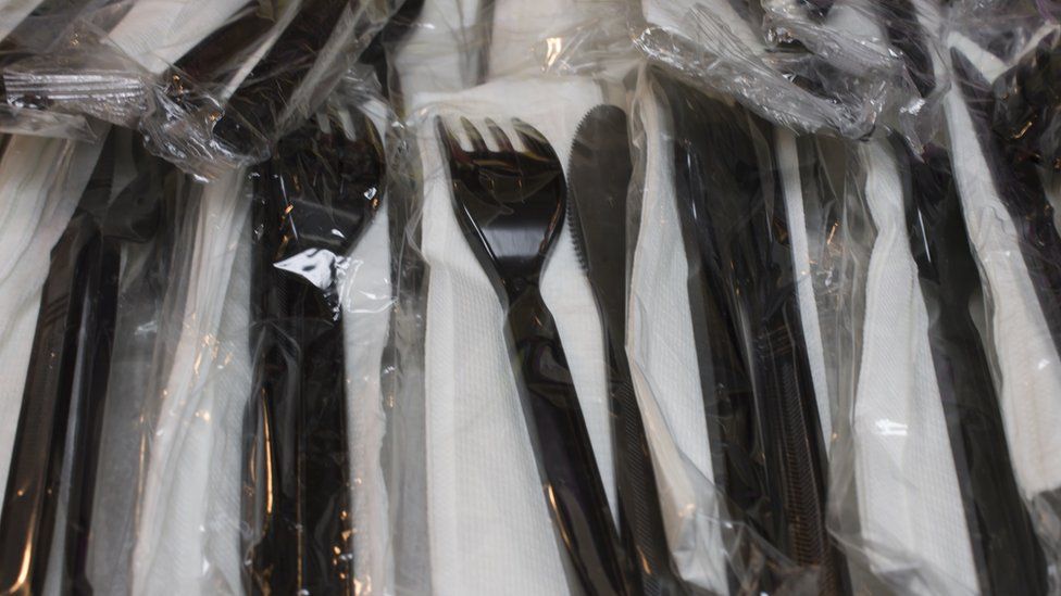 Plastic knives and forks